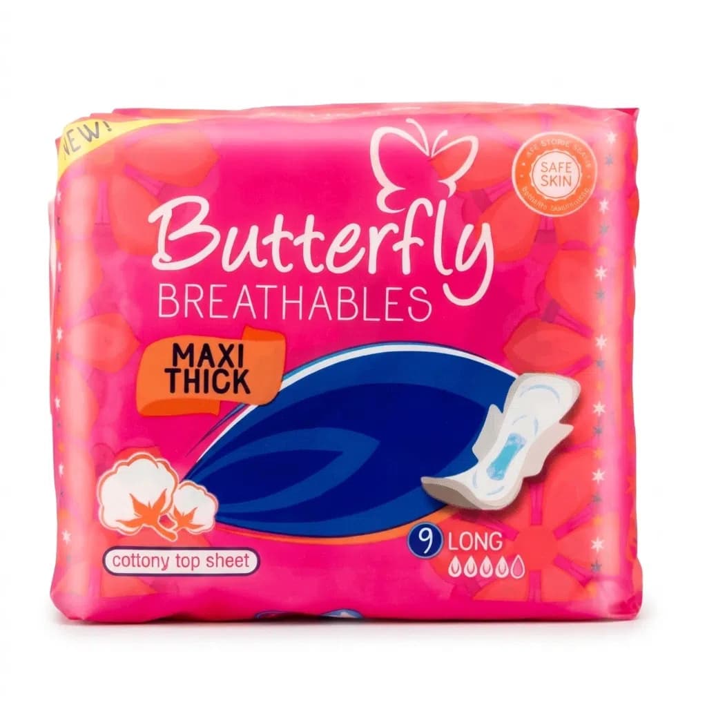 Butterfly Breathables Maxi Thick Cottony L 9 ədəd