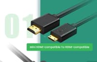 Qızılı rəng data kabel, HDMI — şəkil 1