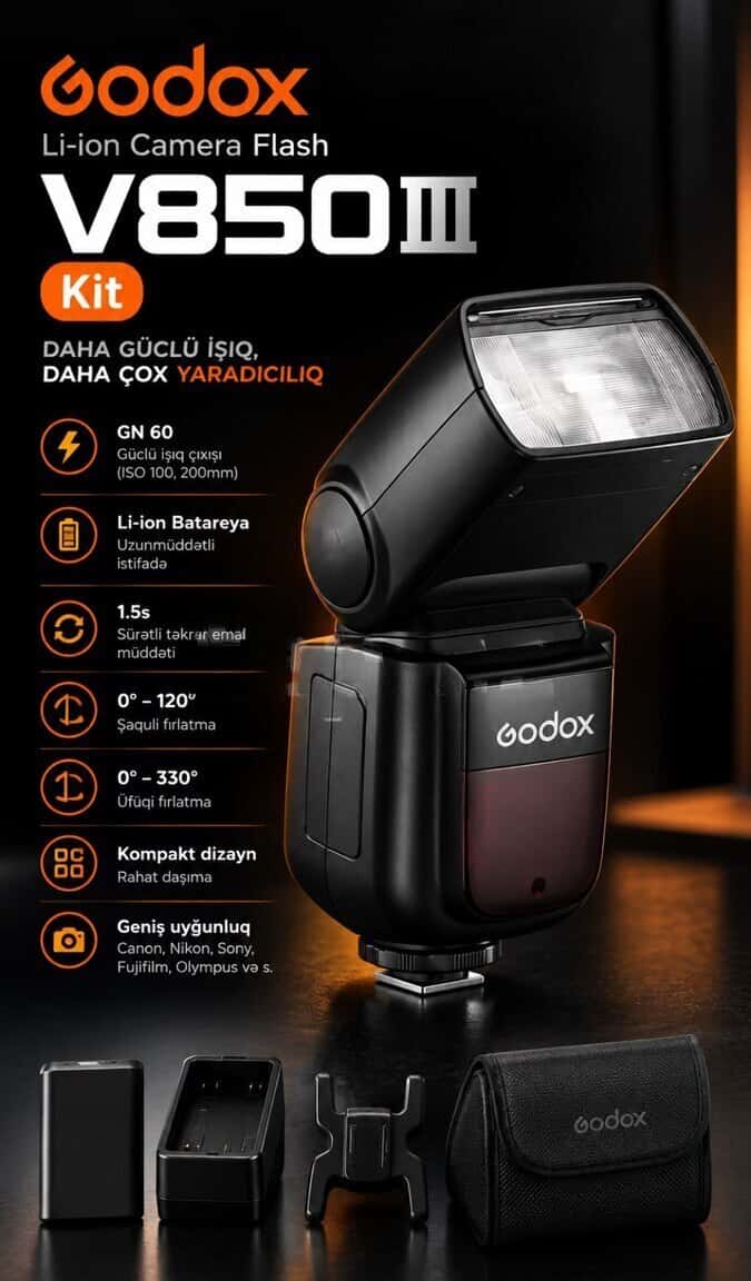 Вспышка Godox V850 III Kit - Tenderyard