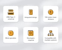 Təqdimat pultu Baseus Wireless (Type-C və USB) — şəkil 2