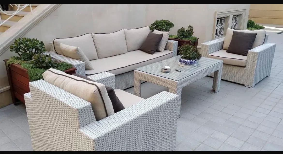 Rattan bağ mebeli dəsti