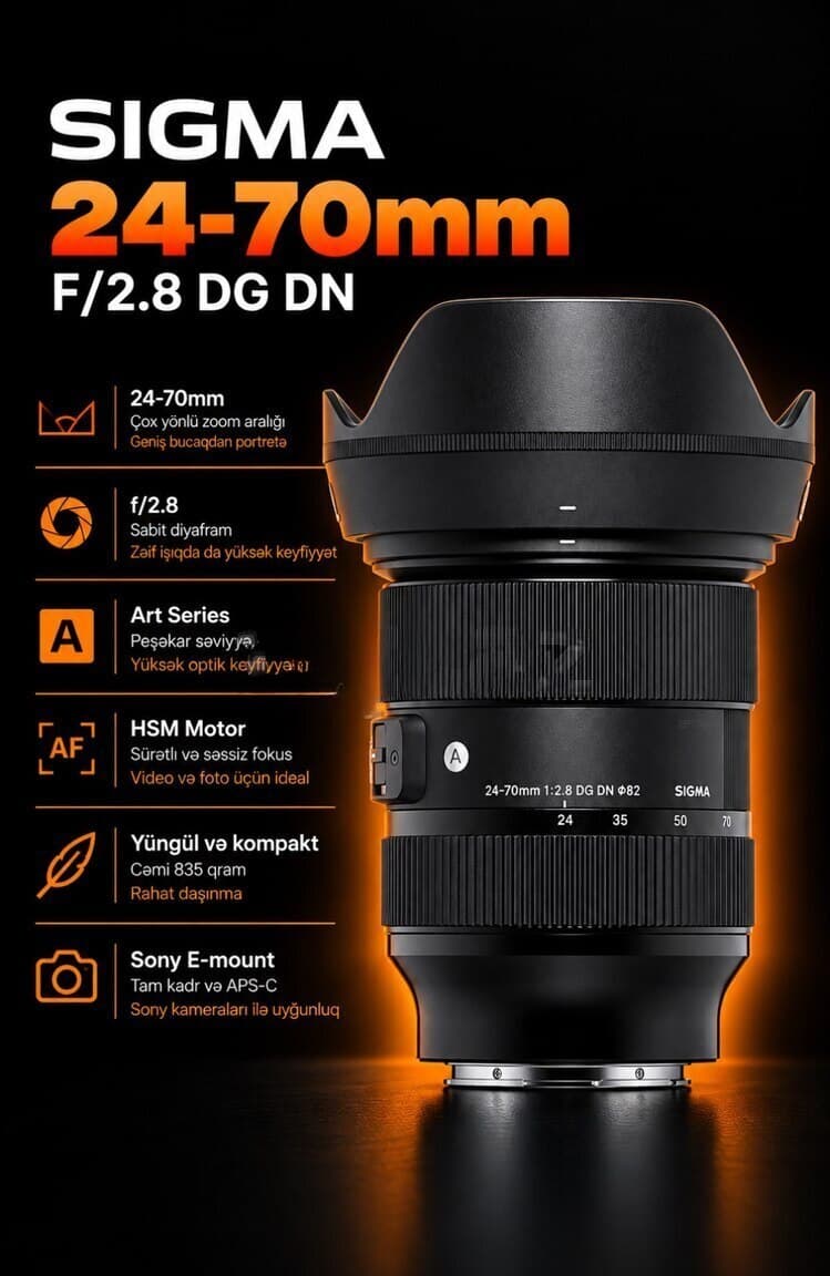 Obyektiv Sigma 24-70mm f/2.8 DG DN Art