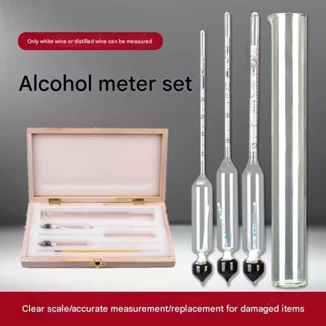 Alcohol measuring kit - Household alcoholmeter - Tenderyard