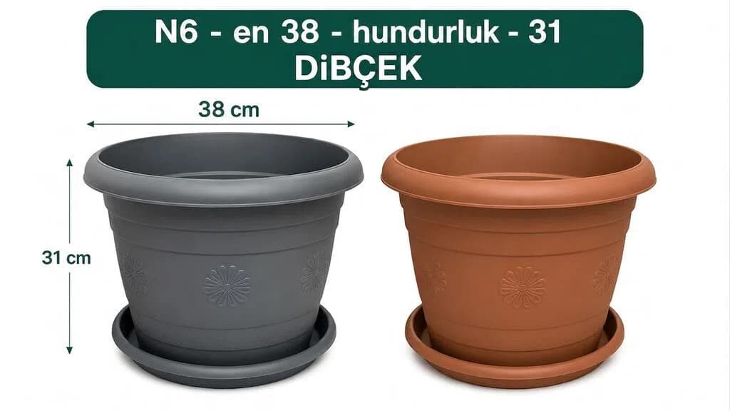 Türkiyə İstehsalı Dekorativ Gül Dibçəyi