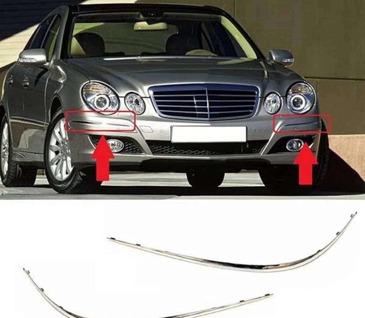 Ön bufer xromu Mercedes W211