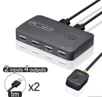 KVM Switch 4 port 2 PC — şəkil 1