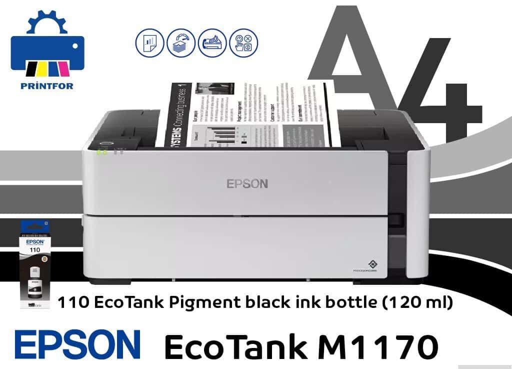 Монохромный принтер Epson EcoTank M1170 - Tenderyard