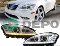 LED farası Mercedes S-Class W221 — şəkil 6