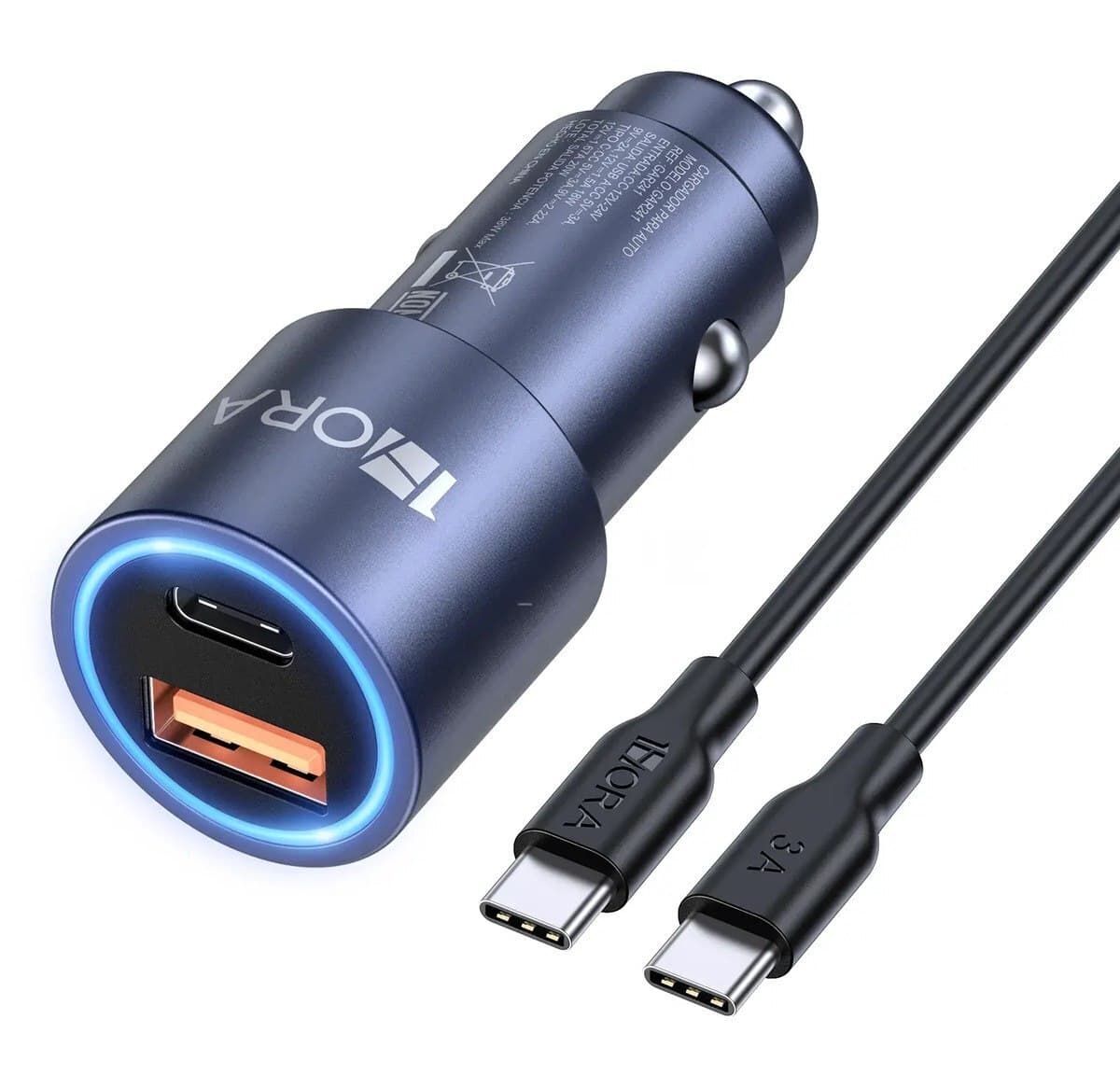 Avtomobil enerji doldurucu 1hora 38W GAR241 Grey