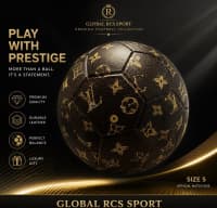 Futbol topu Louis Vuitton monogram üslublu, ölçü 5 — şəkil 3