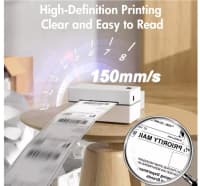 Daşınabilən termal label printer Bluetooth/USB — şəkil 11