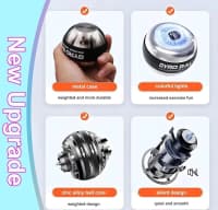 Dəmir Gyro Ball Bilək və Qol Gücləndirici — şəkil 8