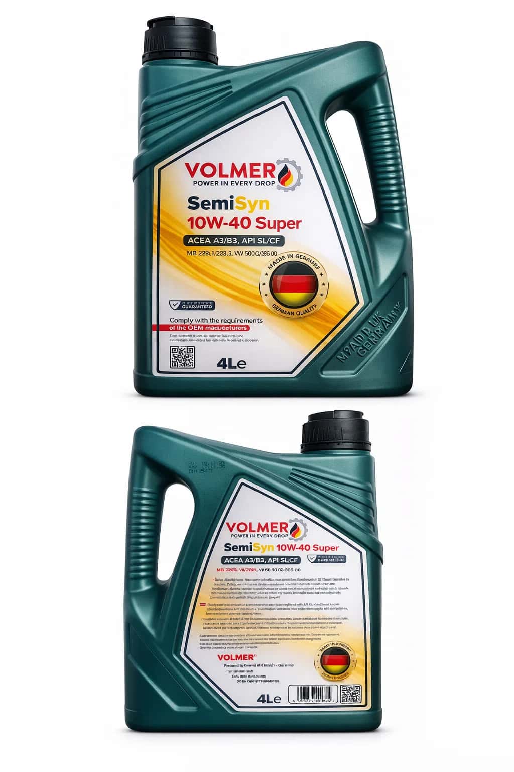 Volmer SemiSyn 10W-40 Super Motor Yağı, 4L - Tenderyard