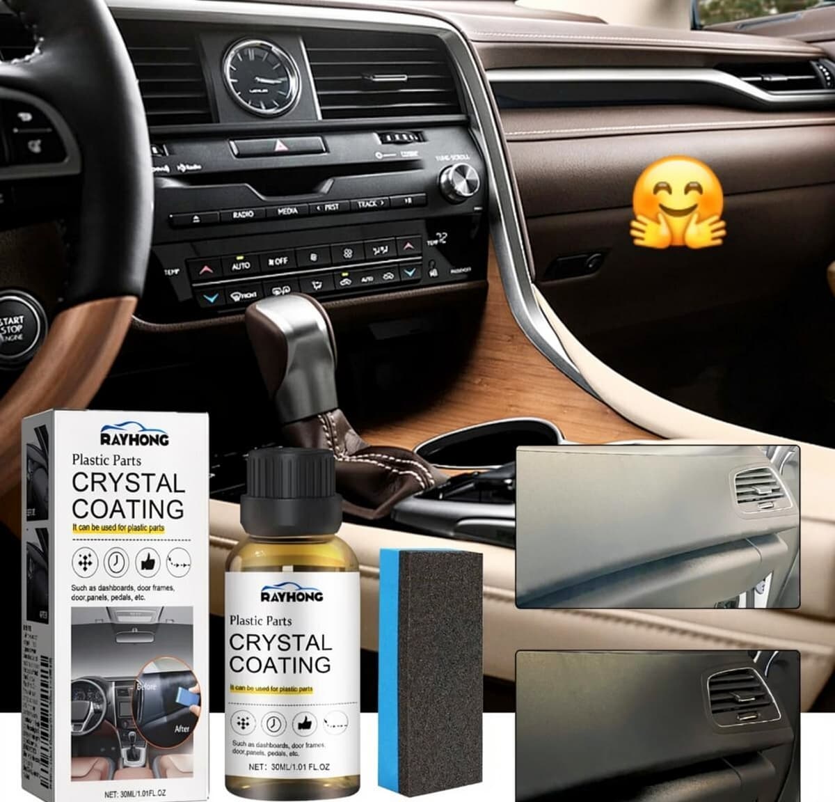Avtomobil Şit Qaraldan və Parladıcı Vasitə