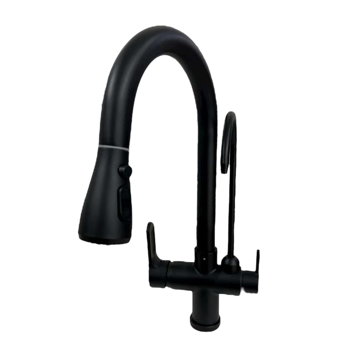 Kitchen faucet with filter, Black color - Tenderyard