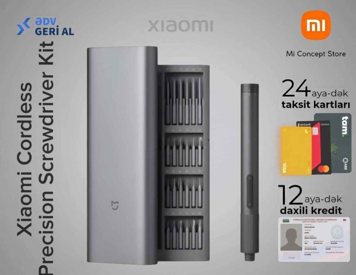 Elektrikli tornavida dəsti Xiaomi Cordless Precision