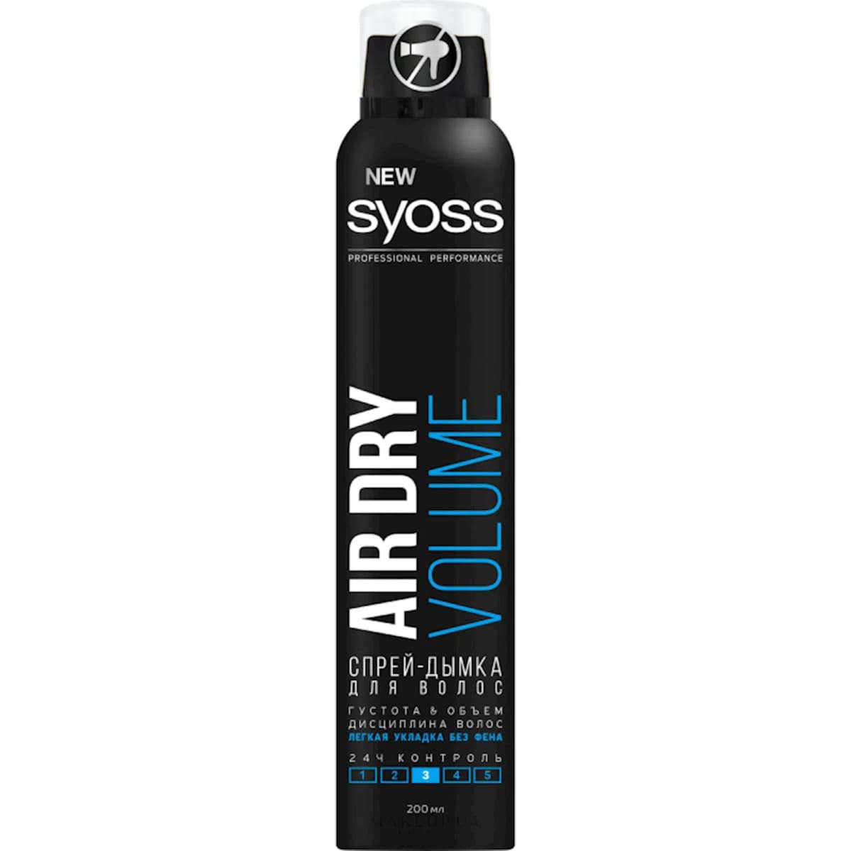 Saç üçün sprey Syoss Air Dry Volume 200 ml