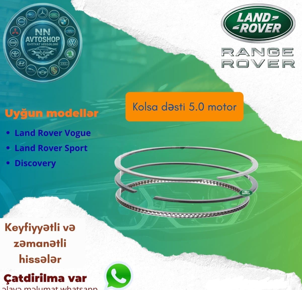 Halqa dəsti Land Rover Range Rover Vogue 2013-2018