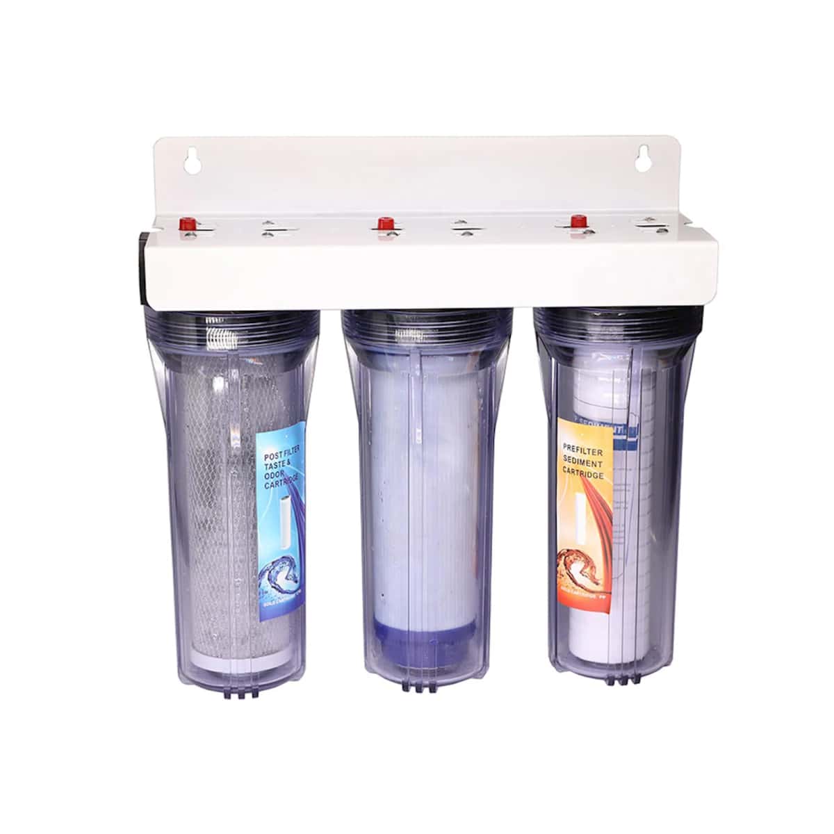 Water filter 3-stage, white/transparent - Tenderyard