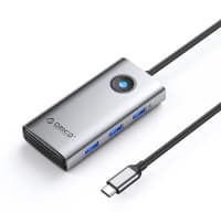 USB Hub Orico PW11-6P-GY-EP 6-in-1 Type-C — şəkil 1