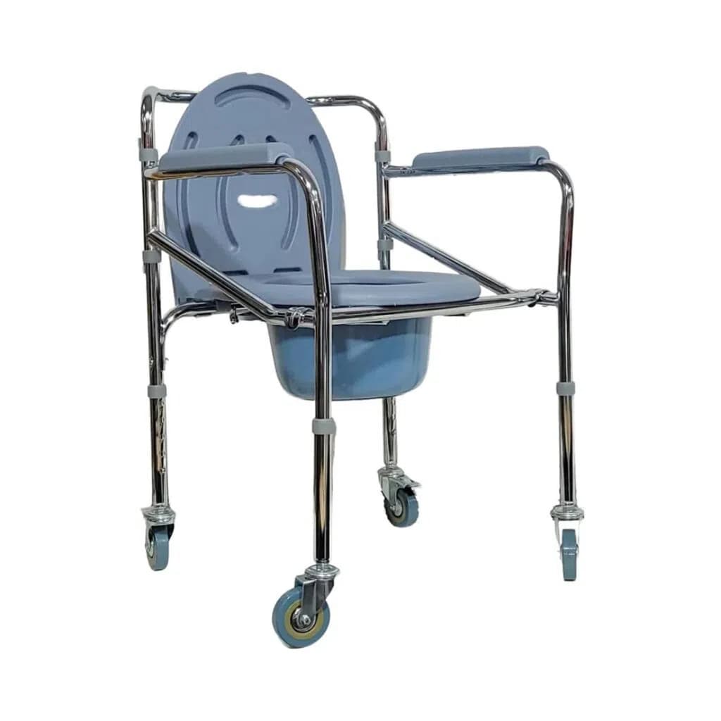 Təkərli Mobil Tualet Kreslosu (Xəstələr üçün)