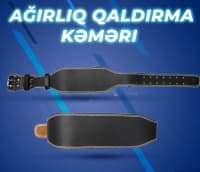 Yastıqlı Ağırlıq Qaldırma Kəməri (PU Dəri) — şəkil 1