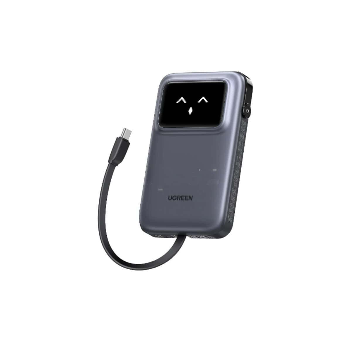 10,000 mAh power bank, Gray color - Tenderyard