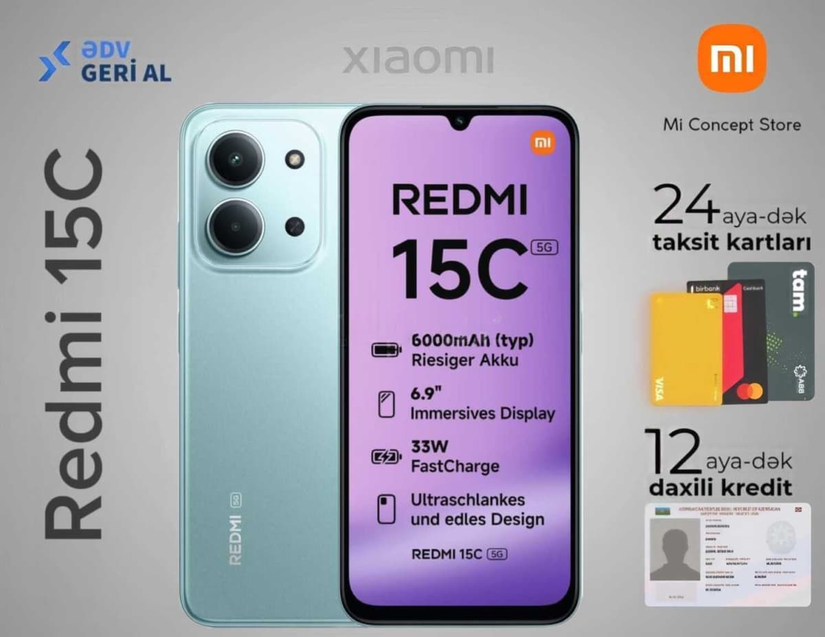 Xiaomi Redmi 15, 4 GB