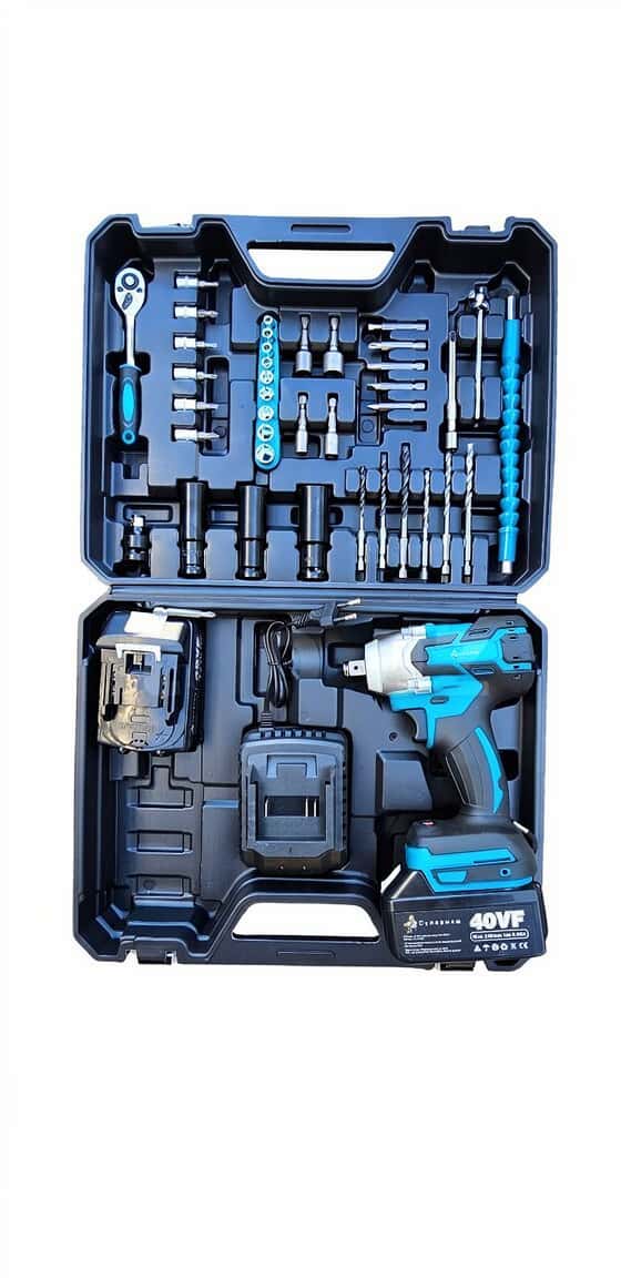 Cordless Impact Wrench and Drill Set - Tenderyard