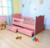 Uşaq çarpayı Açıq qırmızı rəng — şəkil 1