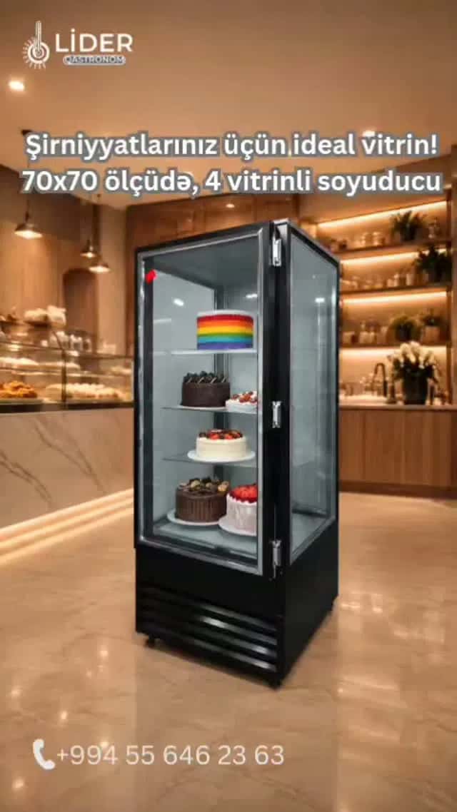 Stone Design Pastry Refrigerated Display Case - Tenderyard
