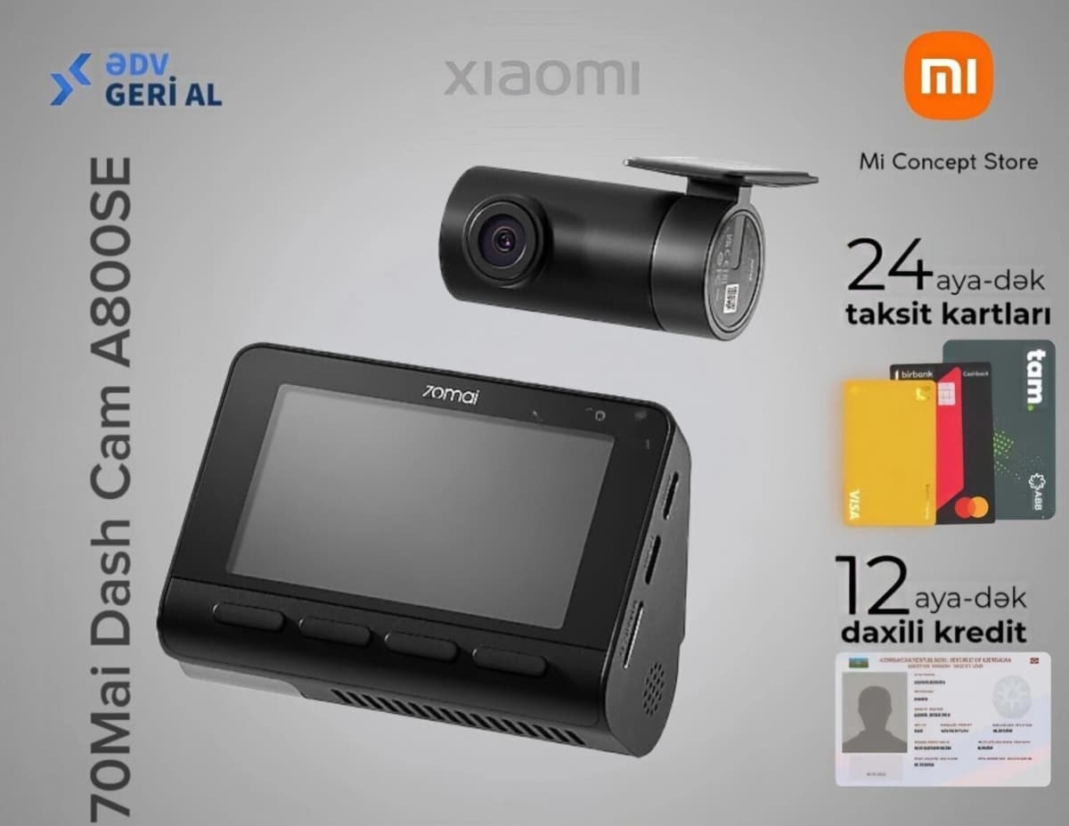 Videoqeydiyyatçı 70mai Dash Cam A800SE