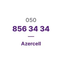 Azercell nömrə (050) 856-34-34 Nağd — şəkil 1