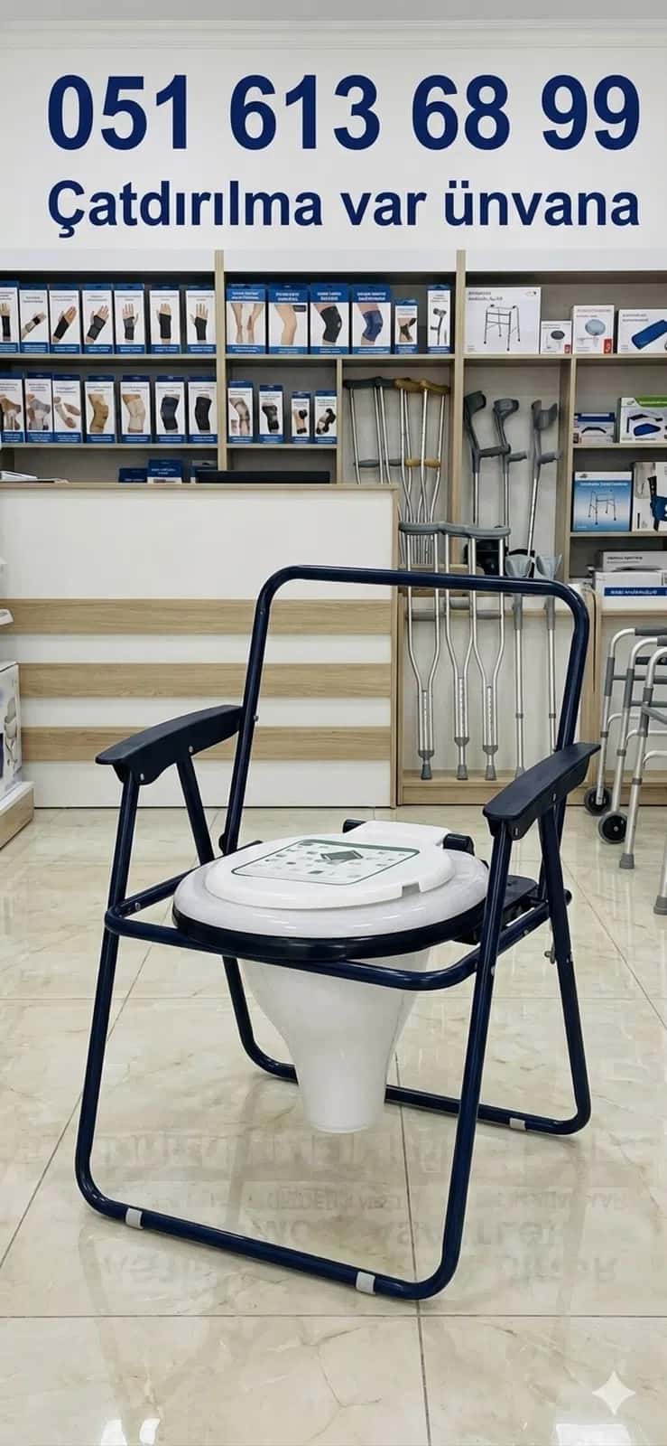 Foldable sanitary toilet chair for patients - Tenderyard