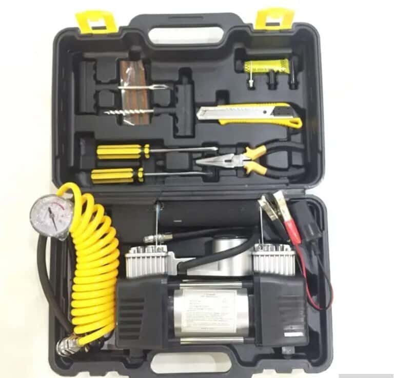 Avtomobil təkər nasosu 12V 2 porşenli kompressor - Tenderyard