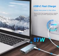 USB-C Hub 11-in-1 4K Adapter — şəkil 2