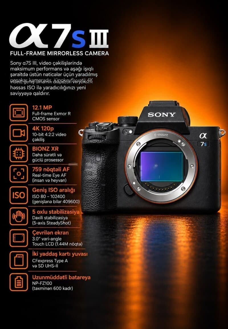 Fotoaparat Sony α7S III