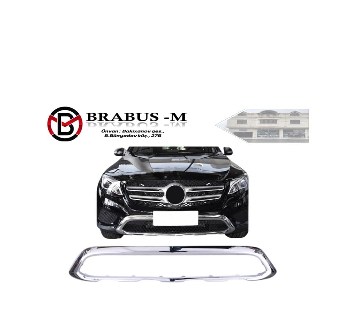 Ön xrom dekor Mercedes GLC W253