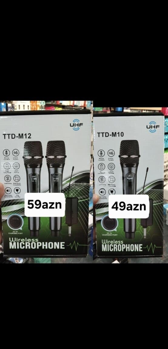 Simsiz Karaoke Mikrofonu TTD-M10 və TTD-M12
