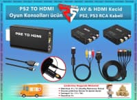 PlayStation 2 və 3 üçün HDMI Adapter və Kabel Aksesuarları — şəkil 1