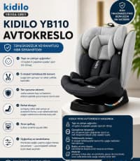 Uniseks uşaq avto oturacağı, Boz rəng — şəkil 1