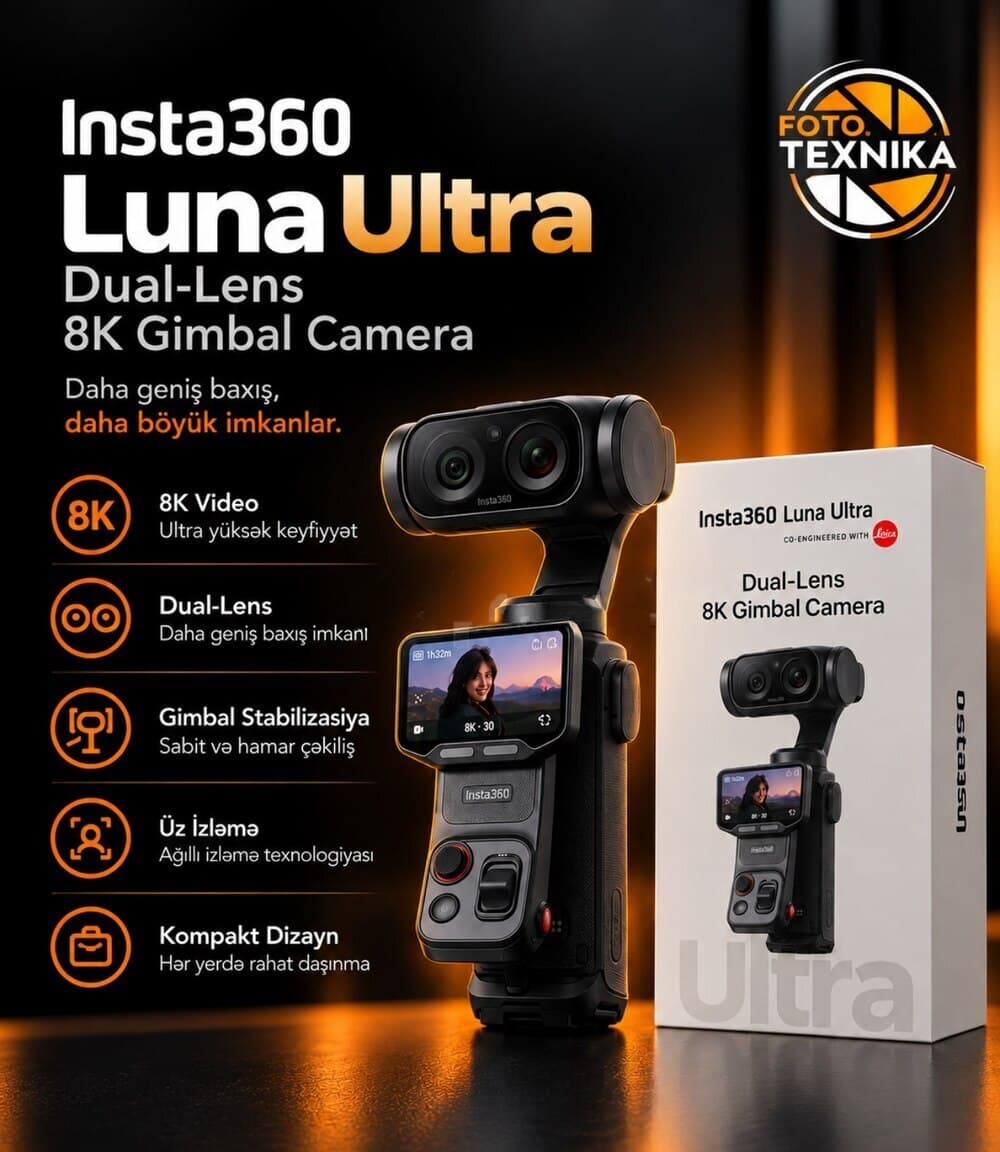 Aksiyon kamera Insta360 Luna 8K