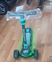Uniseks uşaq skuteri, Elektrik skuter, Qara rəng — şəkil 7