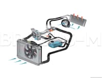 Su radiatoru Mercedes W222 — şəkil 3