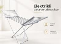 Elektrikli qızdırıcılı paltarqurudan asılqan — şəkil 1