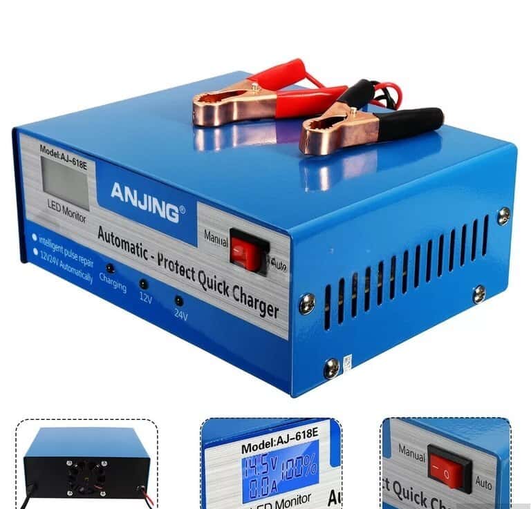 Akkumulyator şarj cihazı Anjing 618E 12V/24V - Tenderyard