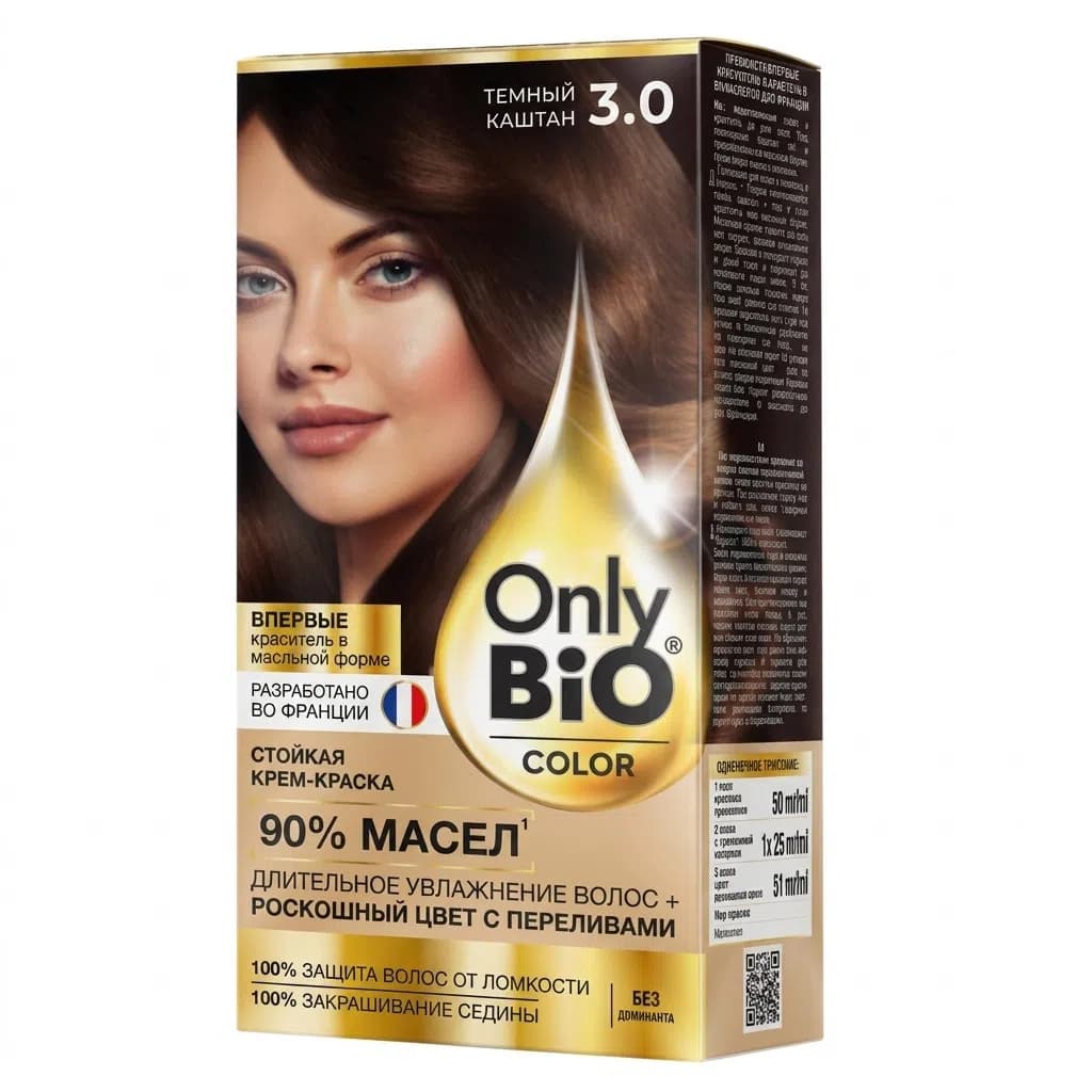 Only Bio Saç Boyası 3.0 Tünd Şabalıd, 115 ml