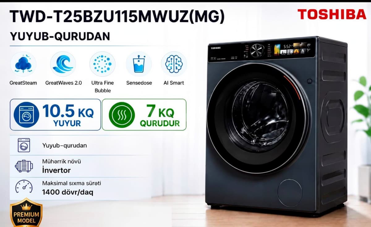 Toshiba paltaryuyan maşın