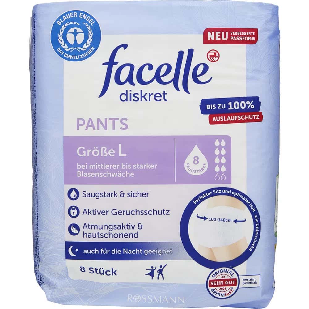 Facelle Discreet Adult Diaper Pants, Size L - Tenderyard