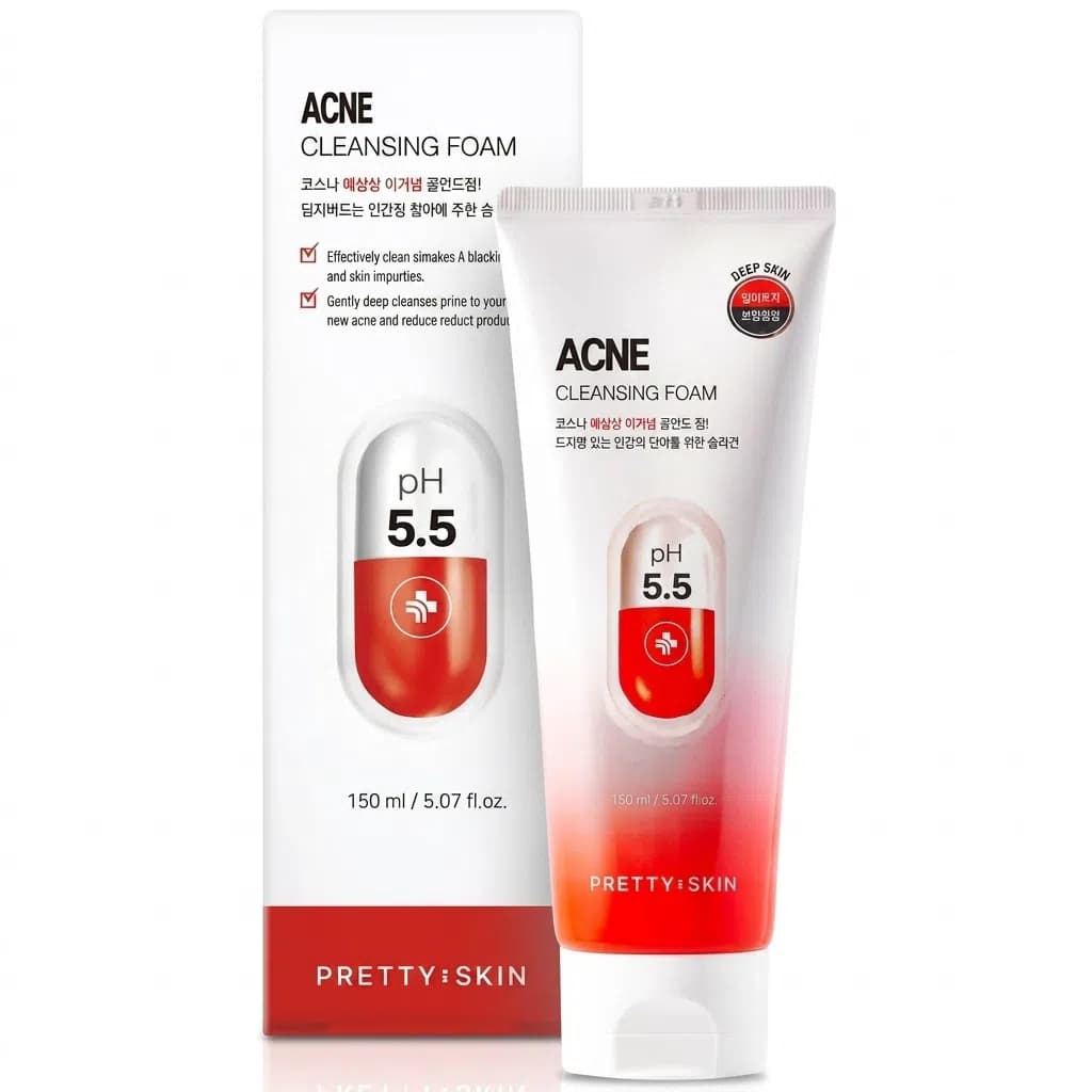 PrettySkin Akne Əleyhinə Üz Yuma Köpüyü 150 ml